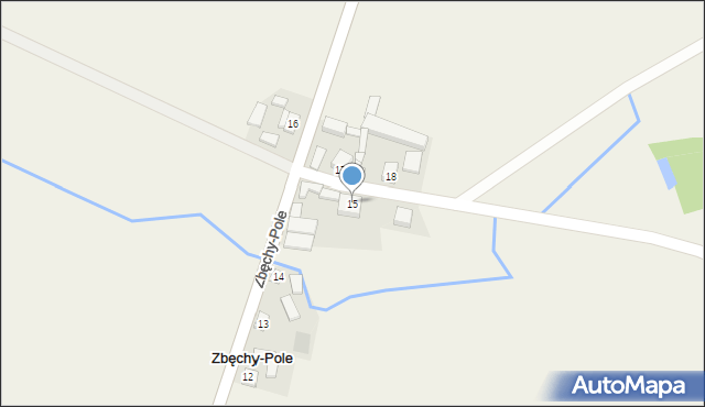 Zbęchy-Pole, Zbęchy-Pole, 15, mapa Zbęchy-Pole