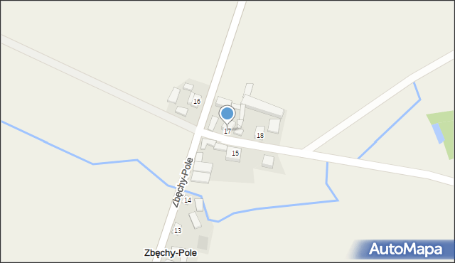 Zbęchy-Pole, Zbęchy-Pole, 17, mapa Zbęchy-Pole