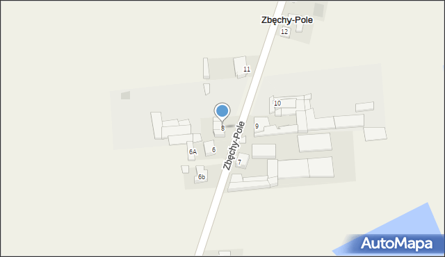 Zbęchy-Pole, Zbęchy-Pole, 8, mapa Zbęchy-Pole