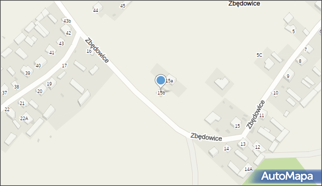Zbędowice, Zbędowice, 15b, mapa Zbędowice