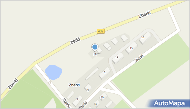 Zberki, Zberki, 19, mapa Zberki