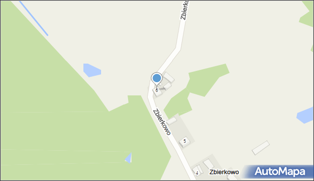 Zbierkowo, Zbierkowo, 6, mapa Zbierkowo