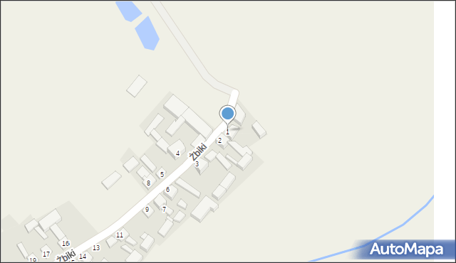 Żbiki, Żbiki, 1, mapa Żbiki