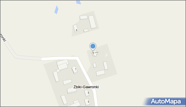 Żbiki-Gawronki, Żbiki-Gawronki, 5, mapa Żbiki-Gawronki