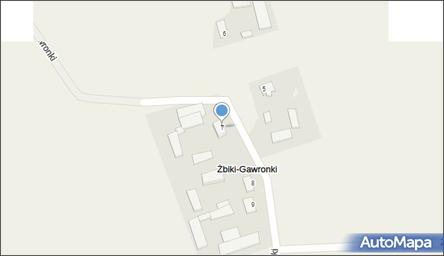 Żbiki-Gawronki, Żbiki-Gawronki, 7, mapa Żbiki-Gawronki