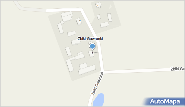 Żbiki-Gawronki, Żbiki-Gawronki, 9, mapa Żbiki-Gawronki