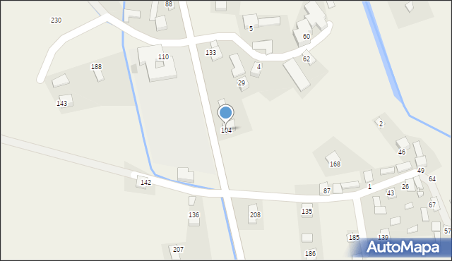 Zbludza, Zbludza, 104, mapa Zbludza