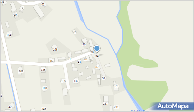 Zbludza, Zbludza, 64, mapa Zbludza