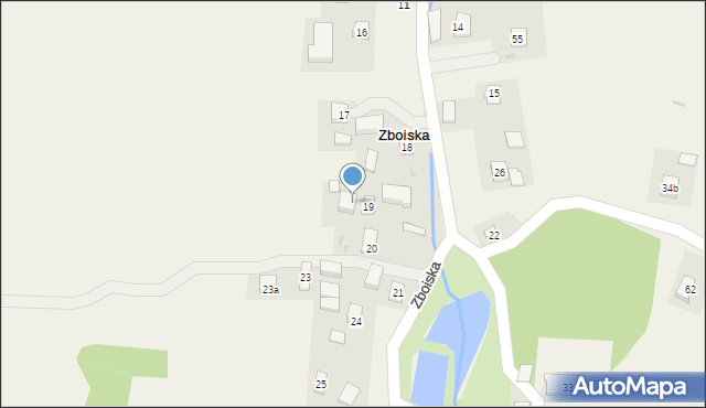 Zboiska, Zboiska, 19a, mapa Zboiska