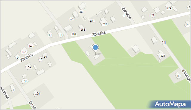 Zboiska, Zboiska, 19, mapa Zboiska
