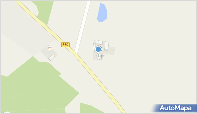 Zbójno, Zbójno, 1, mapa Zbójno