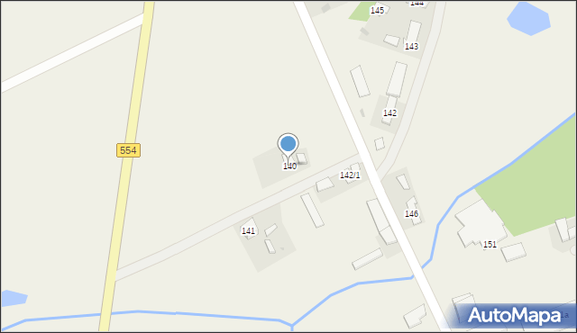 Zbójno, Zbójno, 140, mapa Zbójno