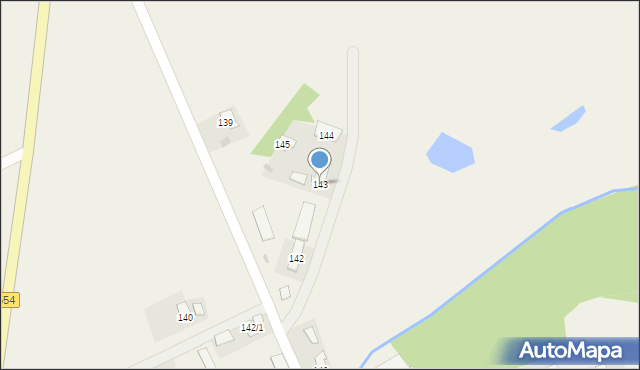 Zbójno, Zbójno, 143, mapa Zbójno