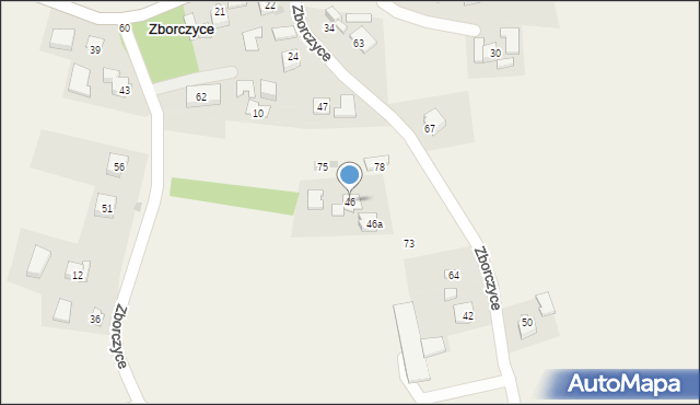 Zborczyce, Zborczyce, 46, mapa Zborczyce