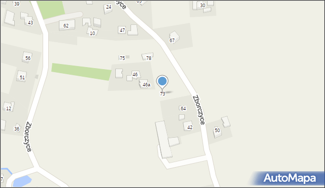 Zborczyce, Zborczyce, 73, mapa Zborczyce