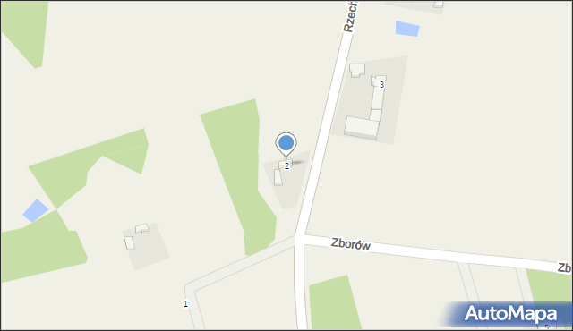 Zborów, Zborów, 2, mapa Zborów