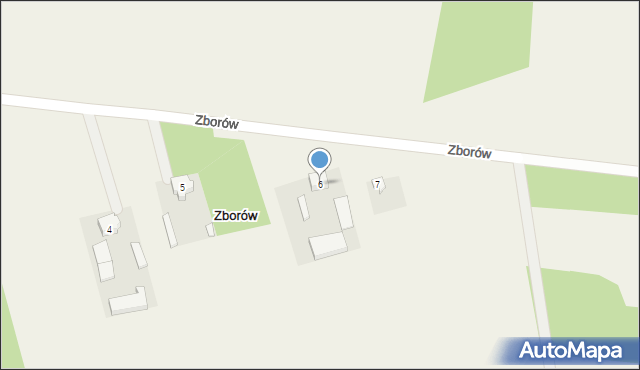 Zborów, Zborów, 6, mapa Zborów