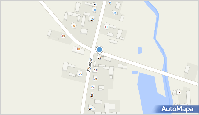 Zborów, Zborów, 23, mapa Zborów