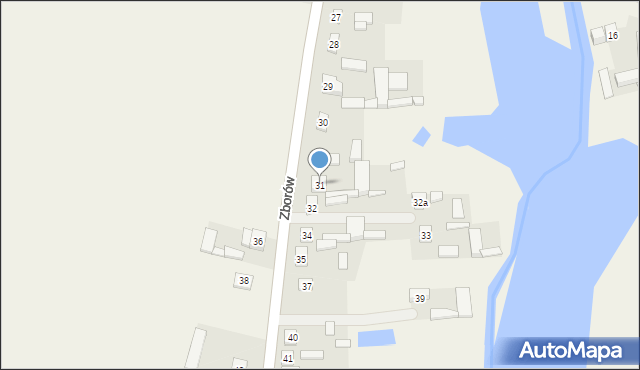 Zborów, Zborów, 31, mapa Zborów