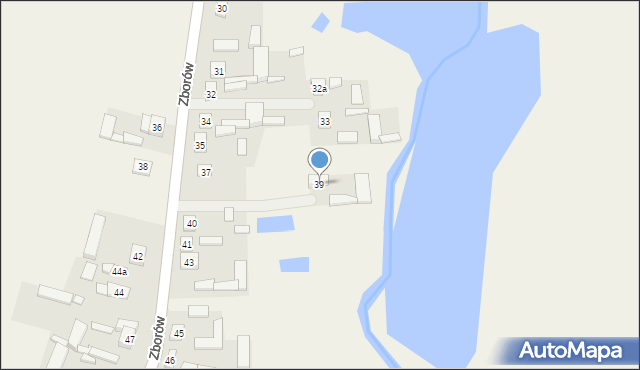 Zborów, Zborów, 39, mapa Zborów
