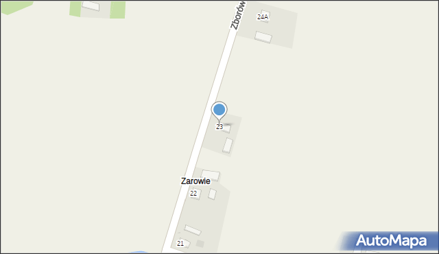 Zborówek Nowy, Zborówek Nowy, 23, mapa Zborówek Nowy