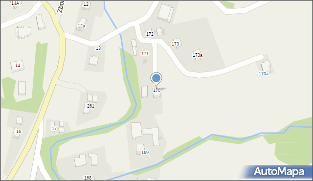 Zborowice, Zborowice, 170, mapa Zborowice