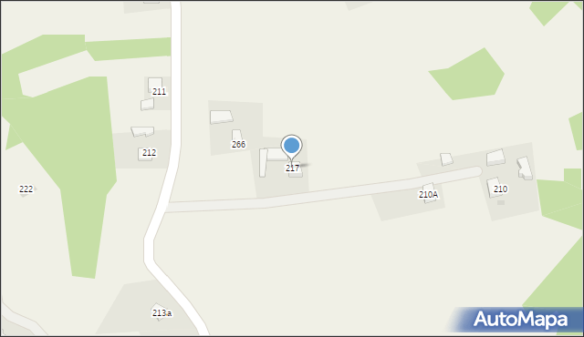 Zborowice, Zborowice, 217, mapa Zborowice