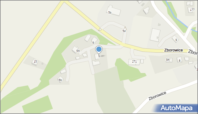 Zborowice, Zborowice, 7, mapa Zborowice