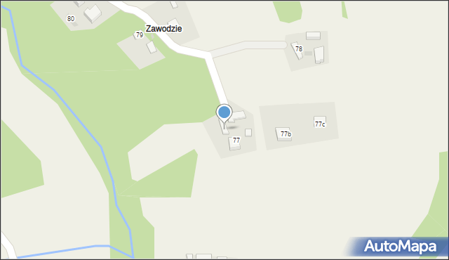 Zborowice, Zborowice, 77a, mapa Zborowice