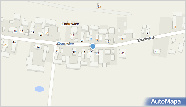 Zborowice, Zborowice, 40, mapa Zborowice