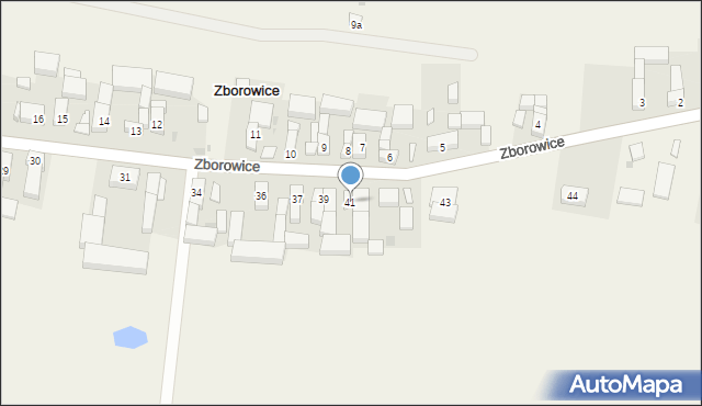 Zborowice, Zborowice, 41, mapa Zborowice