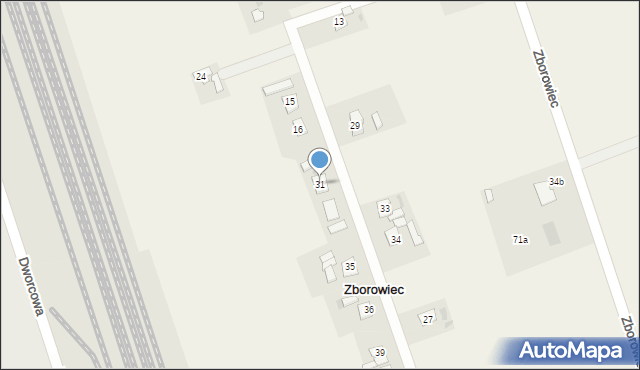 Zborowiec, Zborowiec, 31, mapa Zborowiec