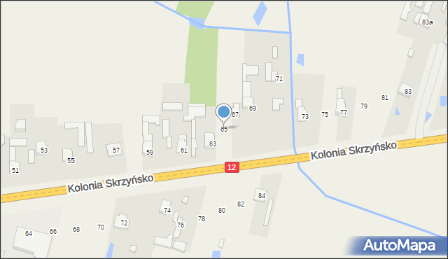 Zbożenna, Zbożenna, 65, mapa Zbożenna