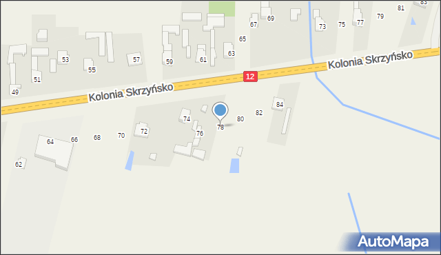 Zbożenna, Zbożenna, 78, mapa Zbożenna