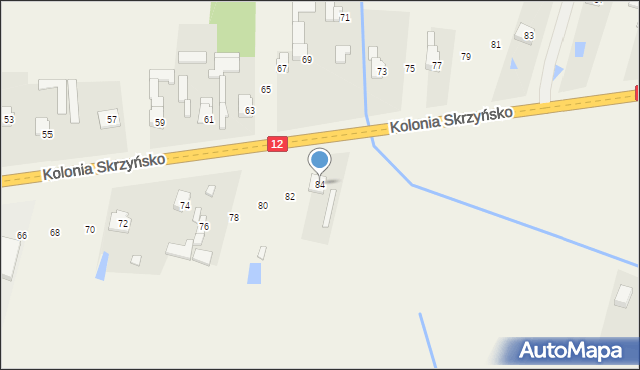 Zbożenna, Zbożenna, 84, mapa Zbożenna