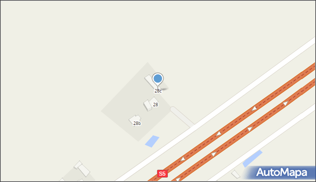 Zbrachlin, Zbrachlin, 28c, mapa Zbrachlin