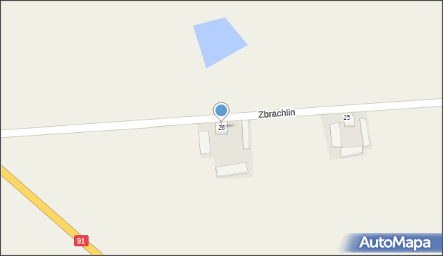 Zbrachlin, Zbrachlin, 26, mapa Zbrachlin