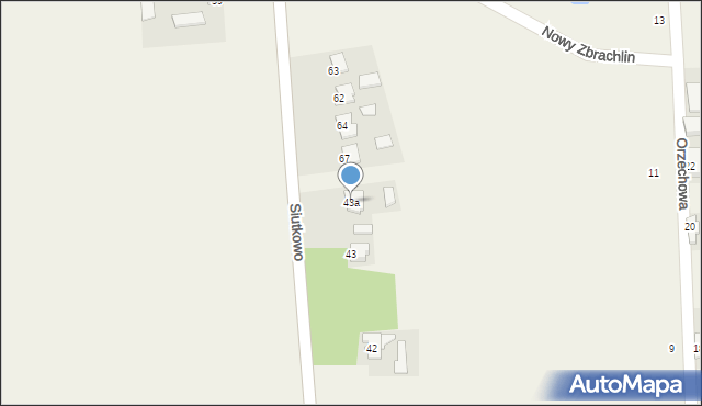 Zbrachlin, Zbrachlin, 43a, mapa Zbrachlin