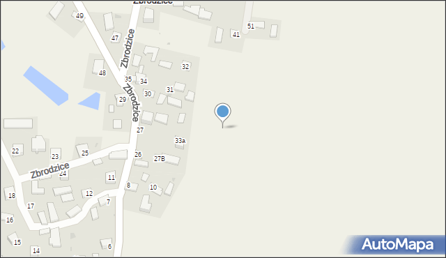 Zbrodzice, Zbrodzice, 41d, mapa Zbrodzice