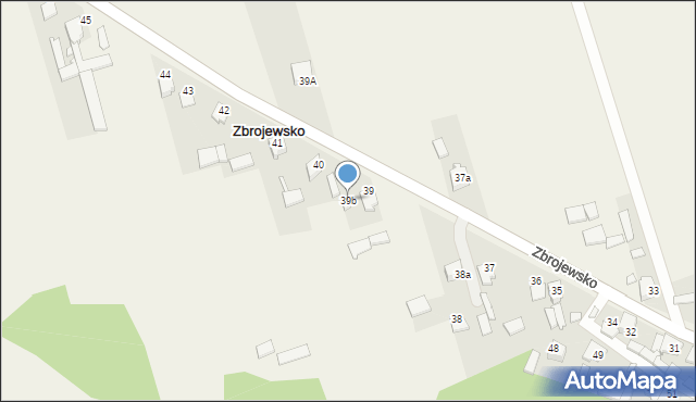 Zbrojewsko, Zbrojewsko, 39b, mapa Zbrojewsko
