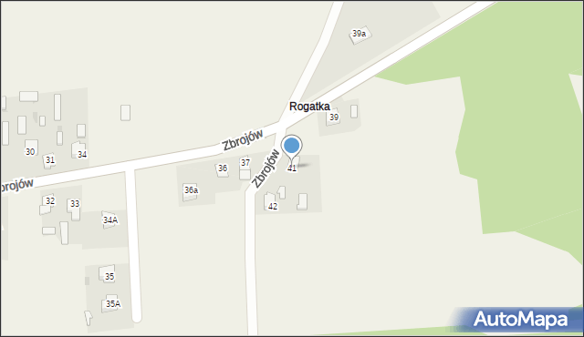 Zbrojów, Zbrojów, 41, mapa Zbrojów