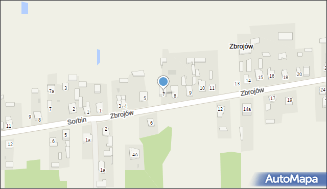 Zbrojów, Zbrojów, 7, mapa Zbrojów