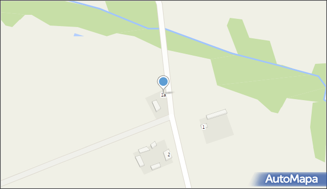 Zbrosza Duża, Zbrosza Duża, 1a, mapa Zbrosza Duża