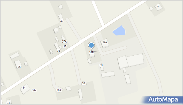 Zbrosza Duża, Zbrosza Duża, 39B, mapa Zbrosza Duża