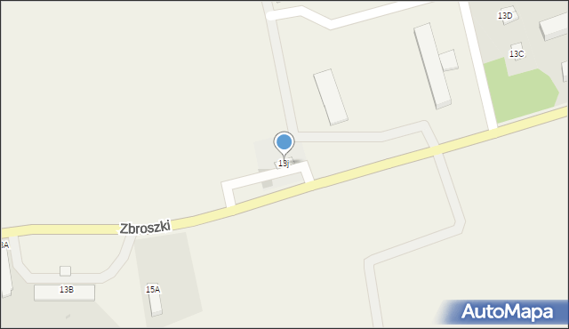 Zbroszki, Zbroszki, 13j, mapa Zbroszki