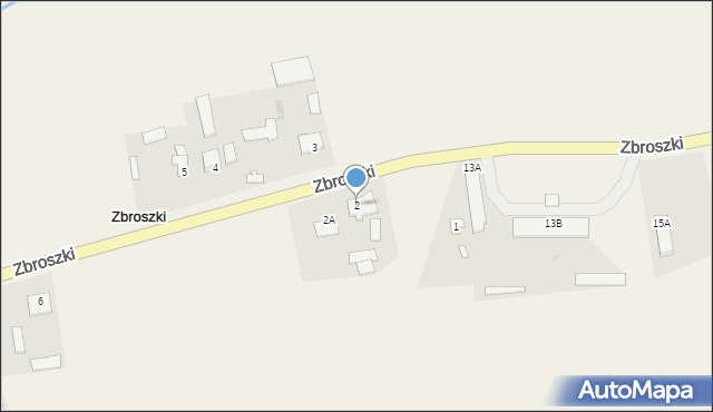 Zbroszki, Zbroszki, 2, mapa Zbroszki