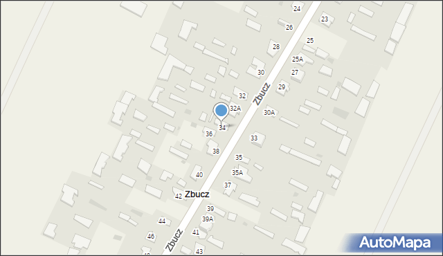 Zbucz, Zbucz, 34, mapa Zbucz