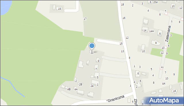 Zbylitowska Góra, Zbylitowskich, 11, mapa Zbylitowska Góra