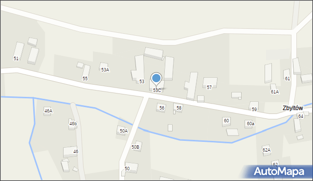 Zbylutów, Zbylutów, 53C, mapa Zbylutów