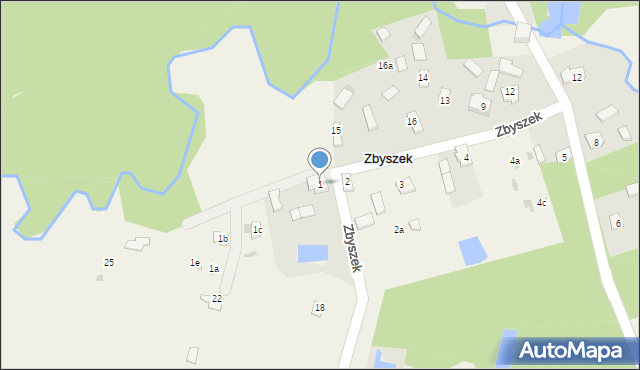 Zbyszek, Zbyszek, 1, mapa Zbyszek